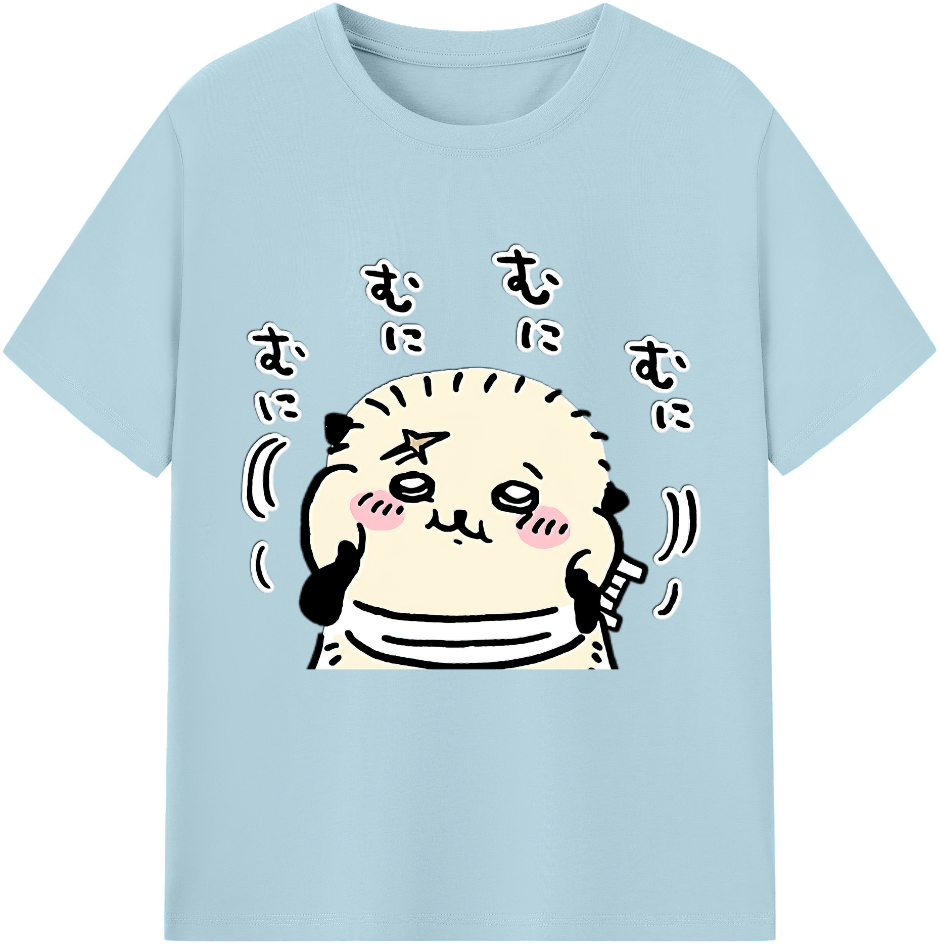 （画像用） ちいかわ ラッコ Chii-kawa Sea otter 綿100％半袖Tシャツ（フロントプリント）